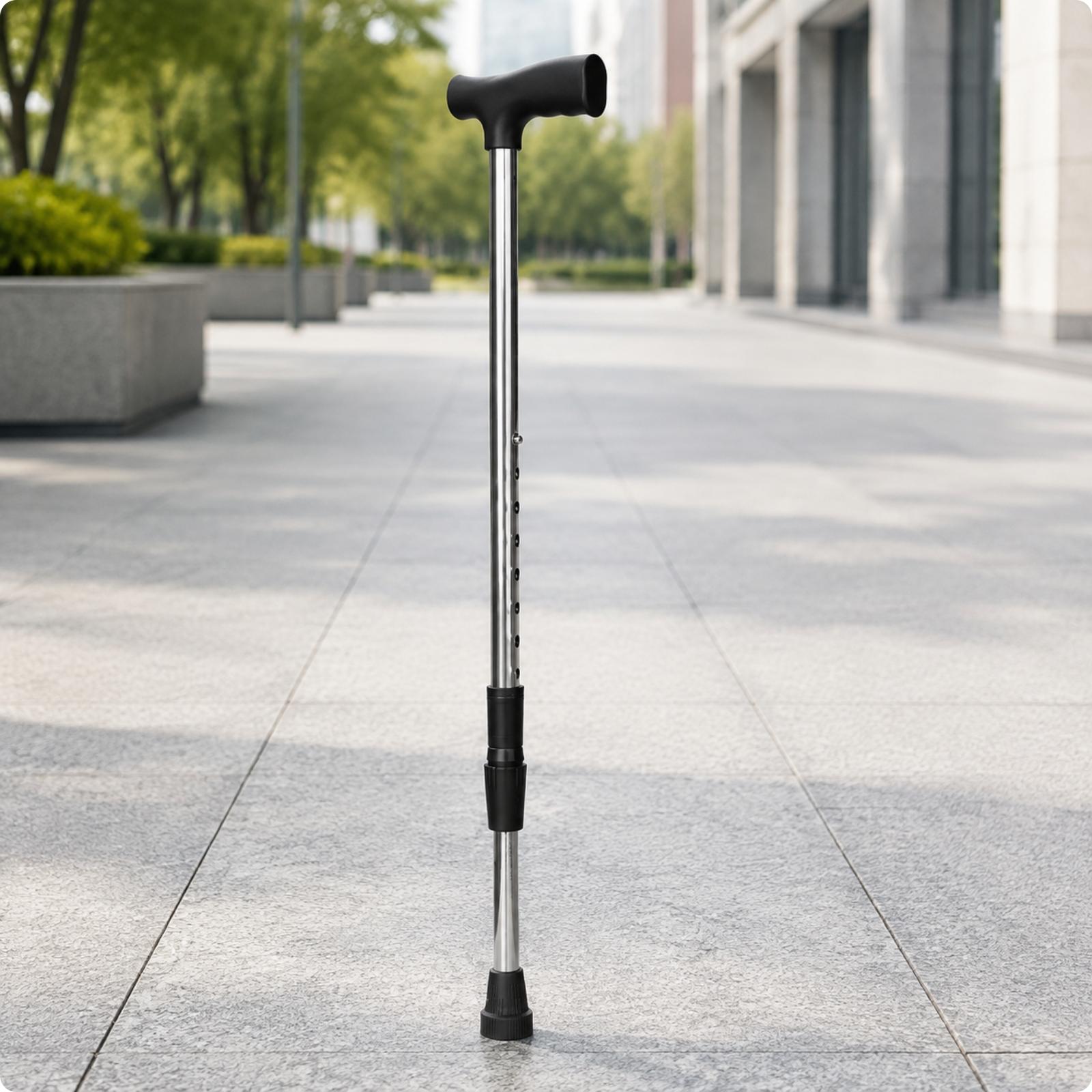 Gripper Foot Walking - 高齢者向け人間工学に基づいた調整可能な歩行杖、滑り止めゴム足、家庭での回復用頑丈なバランス補助具