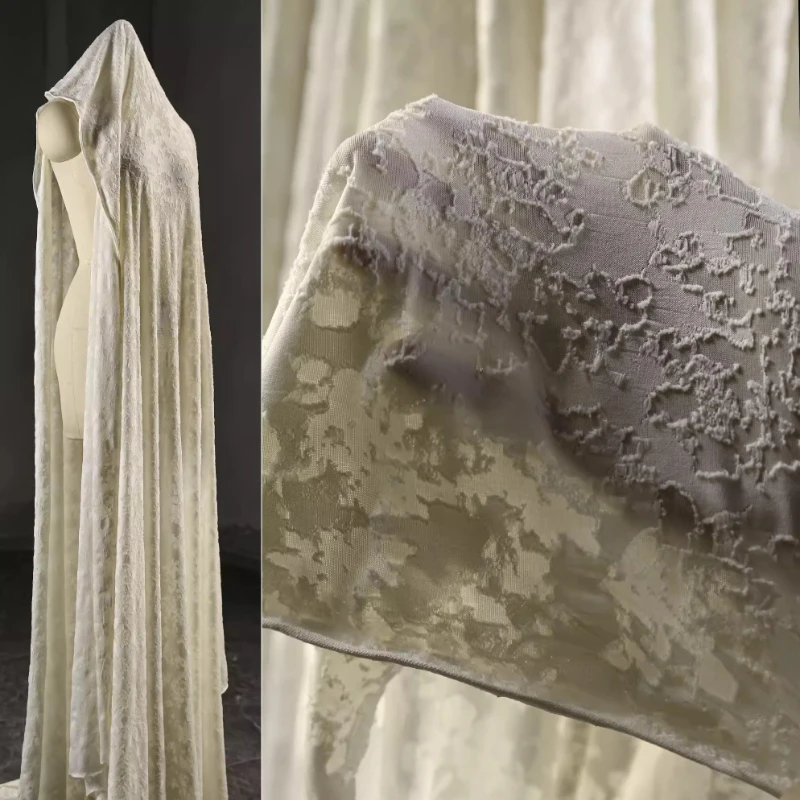 アプリコットニット生地花柄テクスチャディストレストヴィンテー - Vintage Sewing Textile のレビューと価格