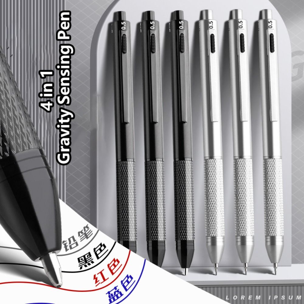 多機能金属重力検知ペン、機械式鉛筆セット、インクボールペン、 - Staedtler Pencil Lumocolor のレビューと価格