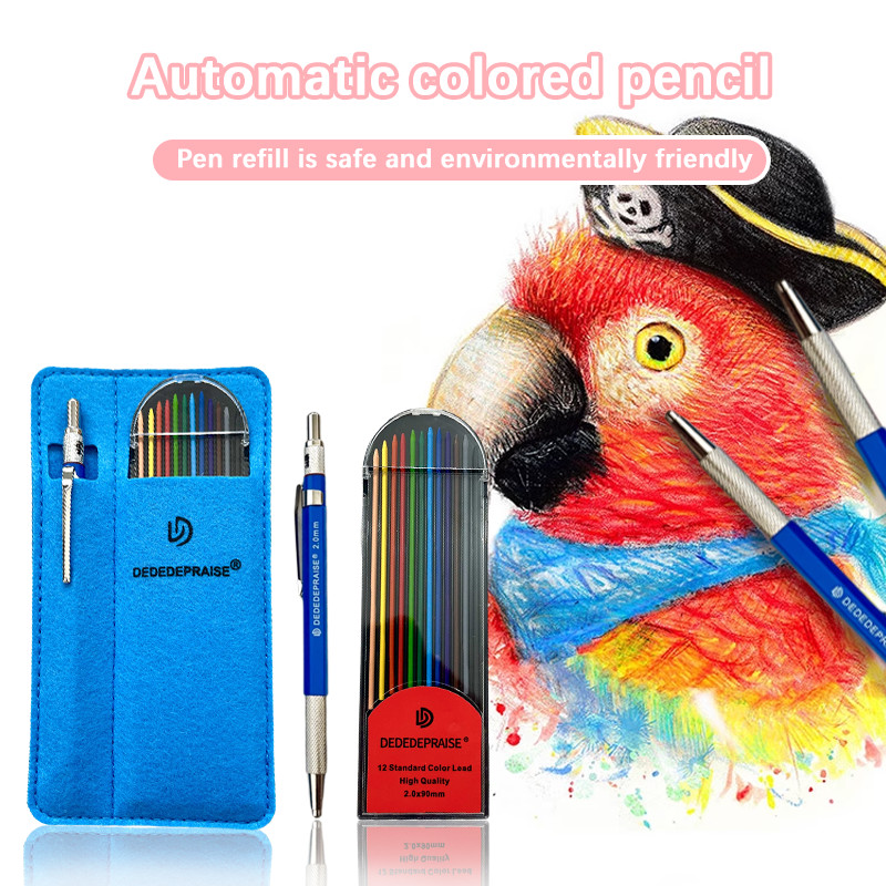 12/24色鉛筆 2.0mm シャープペンシルセット スタン - Staedtler Pencil Lumocolor のレビューと価格