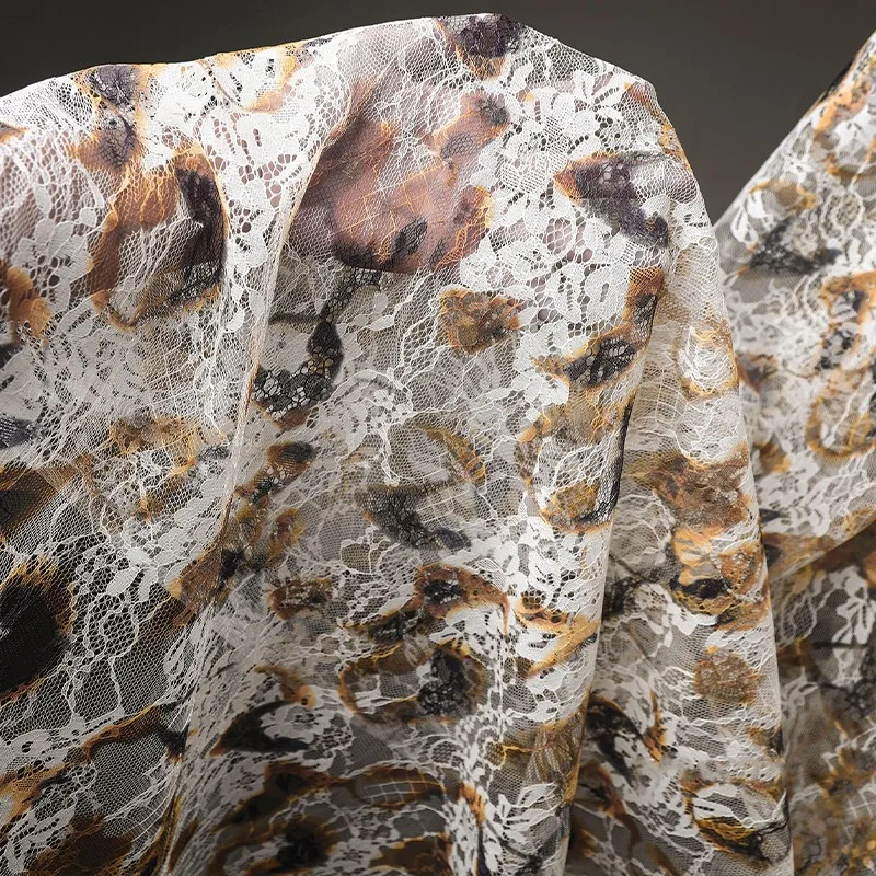 50 センチメートルレトロフレンチレースプリント綿生地ウェデ - Sewing Batik Fabric のレビューと価格
