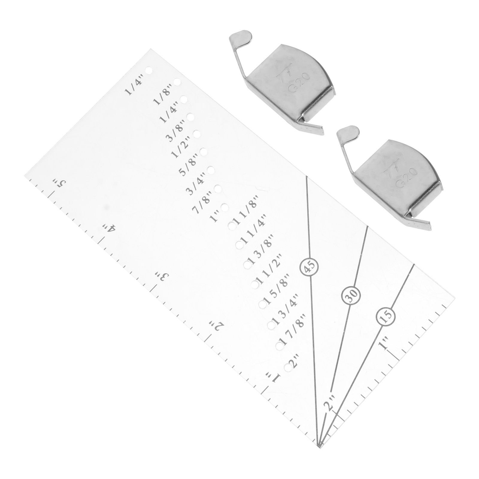 1セットの縫い合わせ用プラスチック製DIYパッチワーク定規、 - Sewing Gauge Ruler のレビューと価格