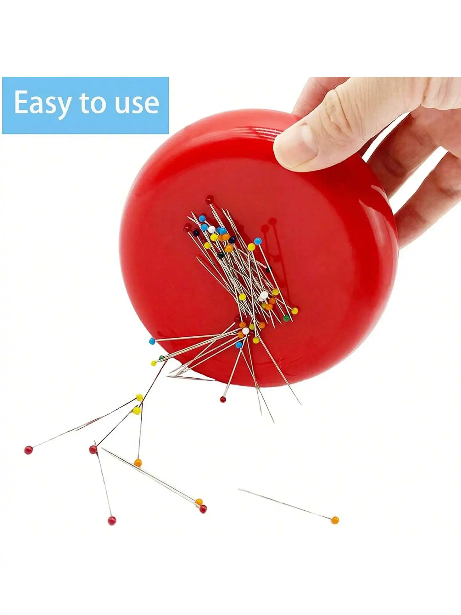 1 個の磁気ピンクッション、ラウンドプラスチック磁気縫製クッ - Sewing Gauge Ruler のレビューと価格